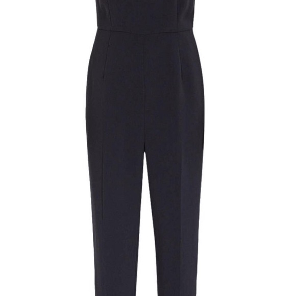 Reiss Nicky Lace Back Jumpsuit Night Navy size 8 - Picture 5 of 5